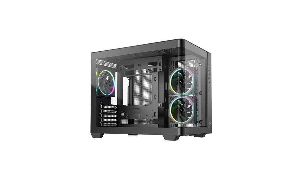 Компьютерный корпус Deepcool CG330U 3F TG aquarium ARGB Black