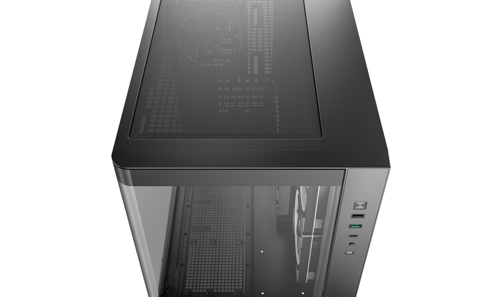Компьютерный корпус Deepcool CG330U 3F TG aquarium ARGB Black