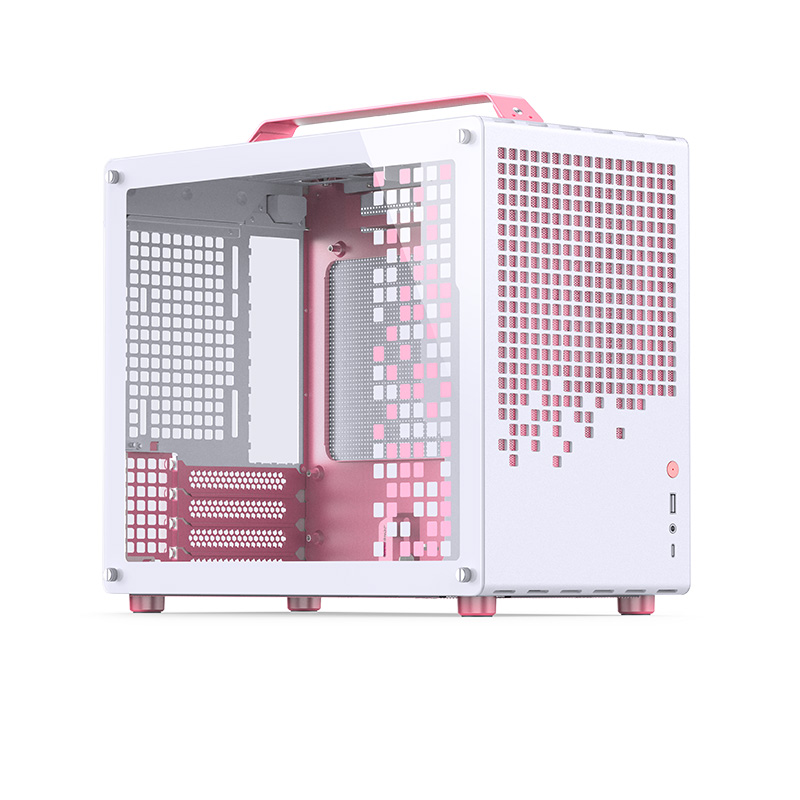 Компьютерный корпус JONSBO Jonsplus Z20 TG Pink/White