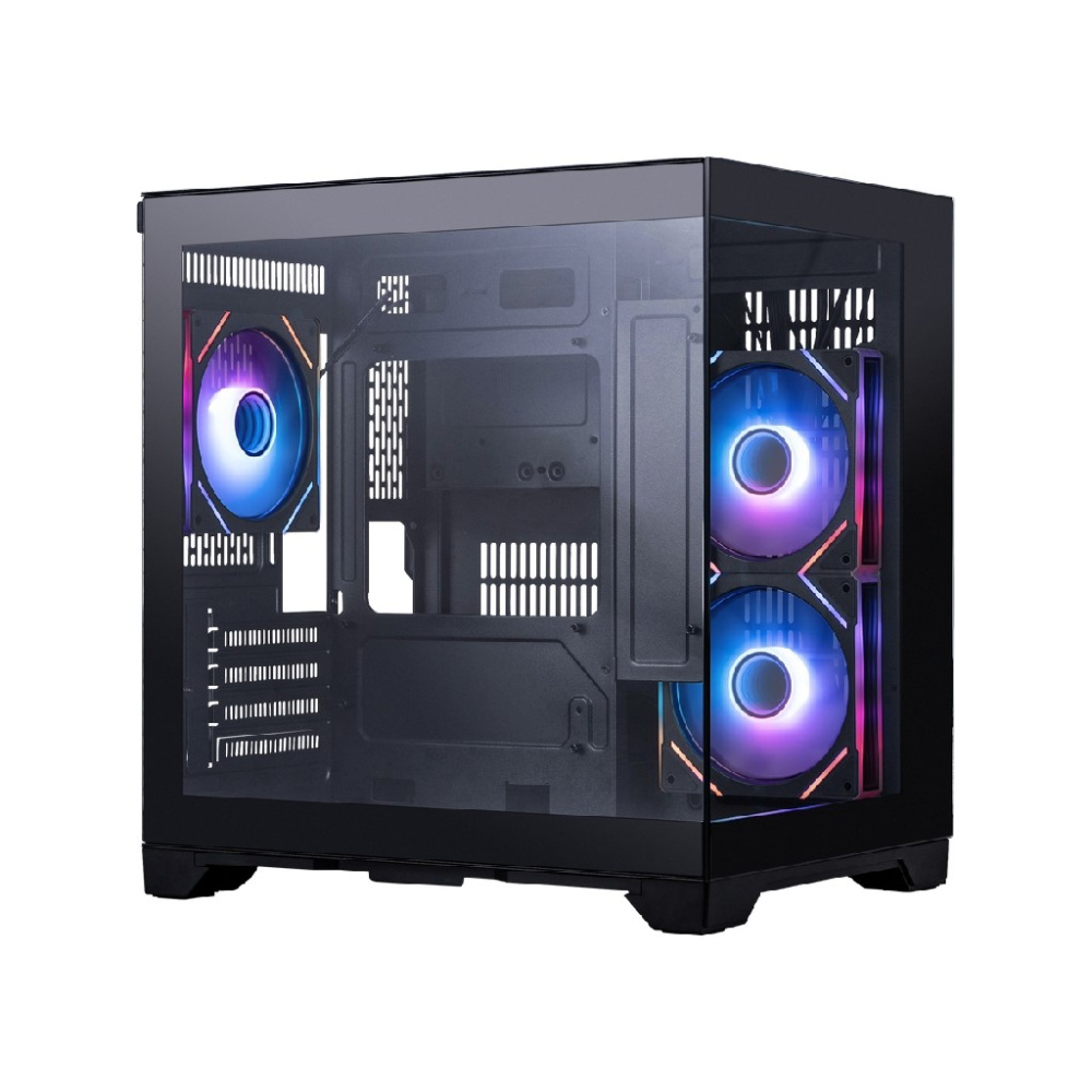 Компьютерный корпус 1STPLAYER MEGAVIEW MV5-TP ARGB Black (MV5-TP-BK-2FC7R-1FC7)
