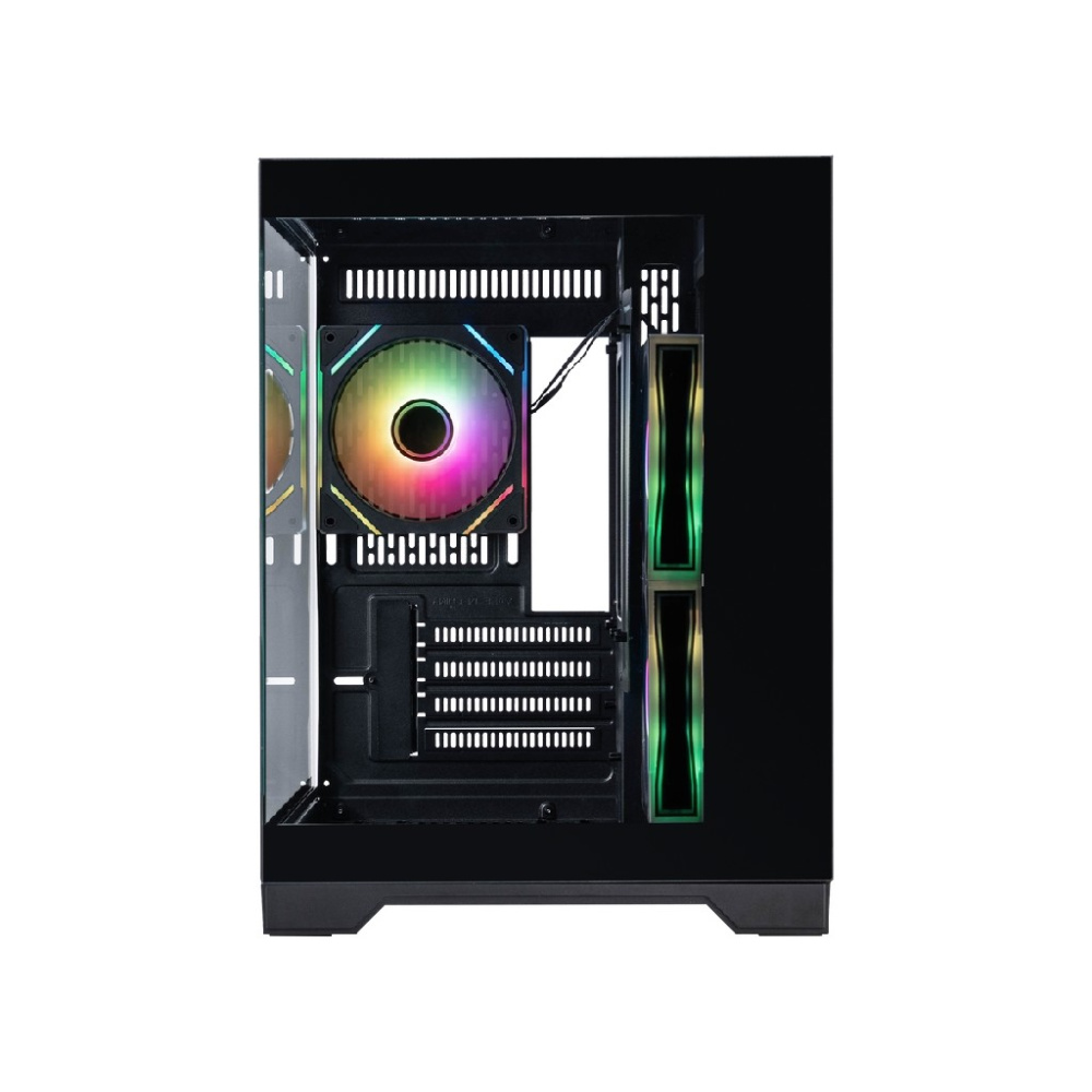 Компьютерный корпус 1STPLAYER MEGAVIEW MV5-TP ARGB Black (MV5-TP-BK-2FC7R-1FC7)