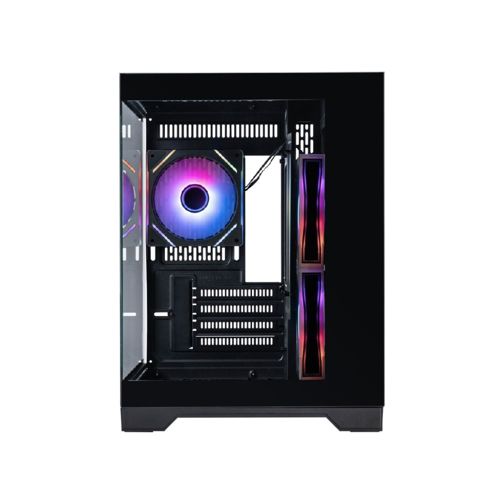 Компьютерный корпус 1STPLAYER MEGAVIEW MV5-TP ARGB Black (MV5-TP-BK-2FC7R-1FC7)