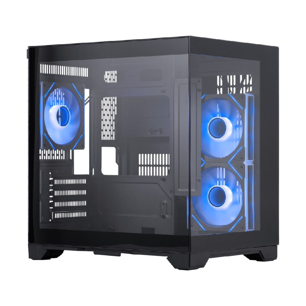 Компьютерный корпус 1STPLAYER MEGAVIEW MV5-TP ARGB Black (MV5-TP-BK-2FC7R-1FC7)