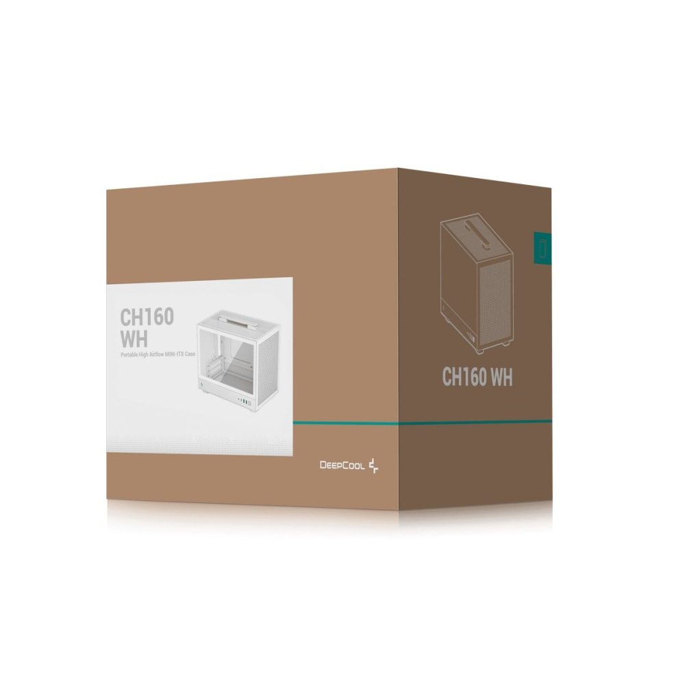 Компьютерный корпус Deepcool CH160 White (R-CH160-WHNGI0-G-1)