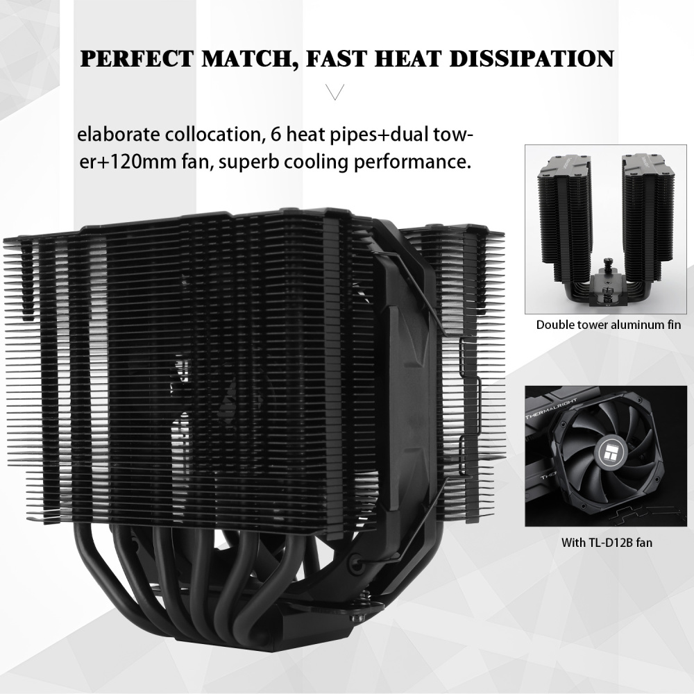 Кулер для процессора Thermalright Peerless Assassin 120 MINI Black (TRPA120MB)