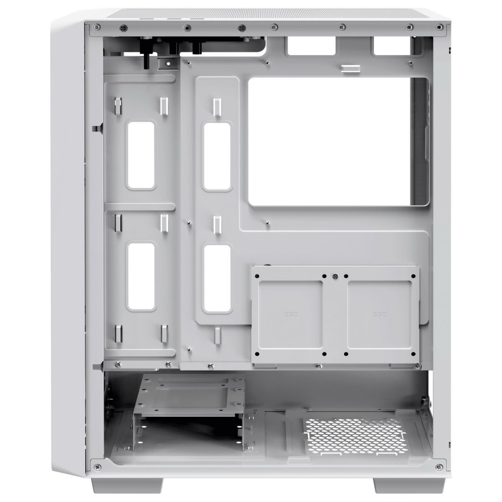 Компьютерный корпус Ocypus Gamma C60 WH TG White (Gamma-C60-W-HG000XX-GL)