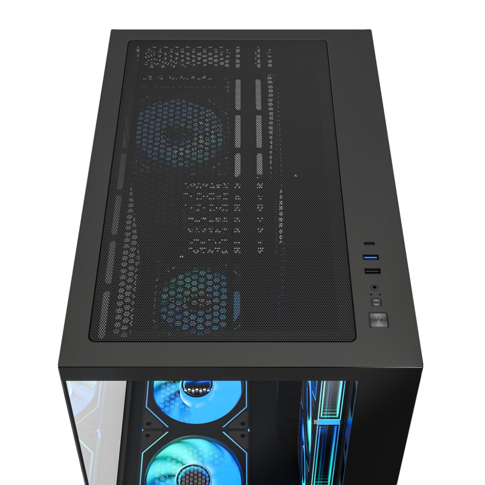 Компьютерный корпус XASTRA QW500 7ARGB-C10-UC Black (QW500-7FM12A-C10-UC)
