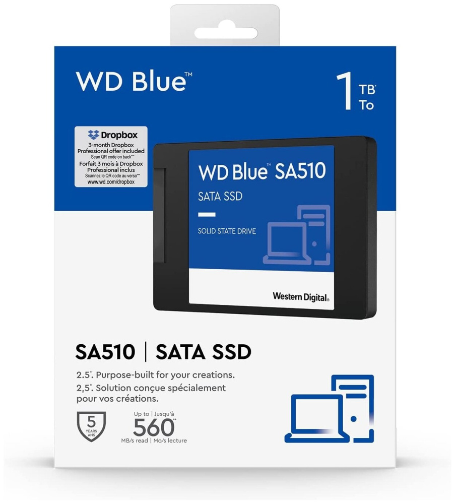 Твердотельный накопитель Western Digital 1000 Gb Blue (WDS100T3B0A)