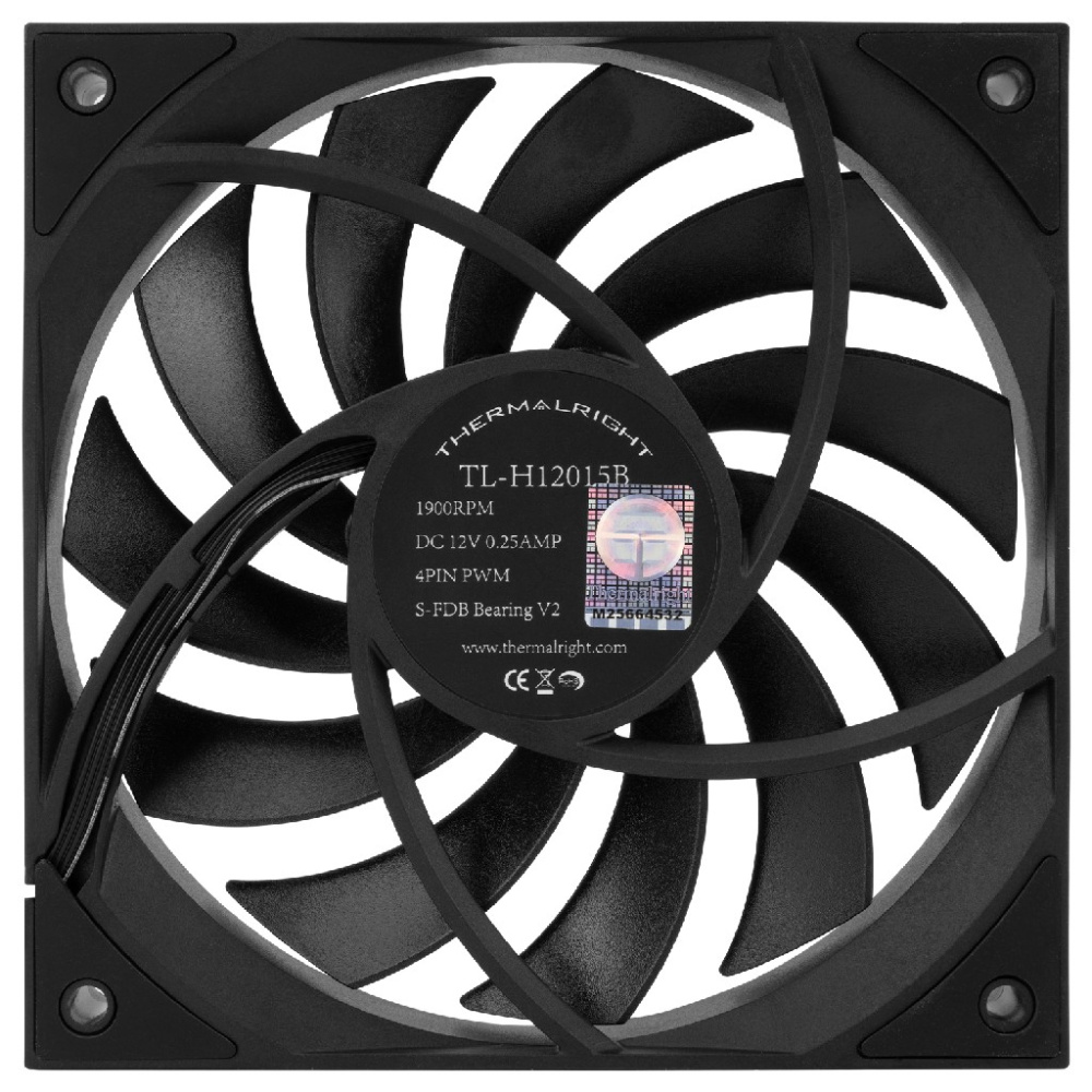 Вентилятор для корпуса Thermalright TL-H12015B Black (TRTLH12015B)