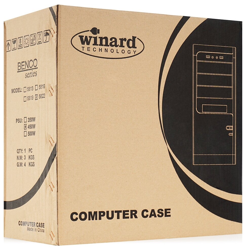 Компьютерный корпус Winard 5825 без БП AU