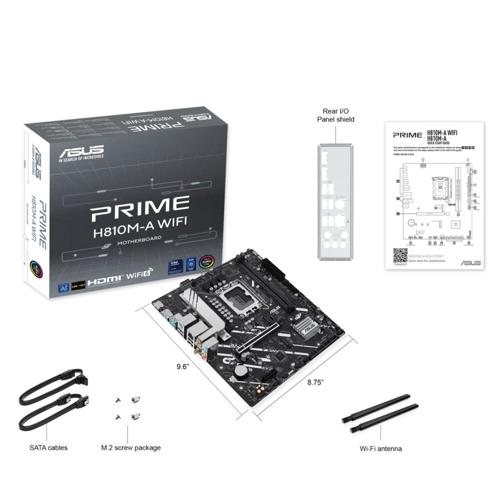 Материнская плата ASUS PRIME H810M-A WIFI (90MB1KJ0-M0EAY0)