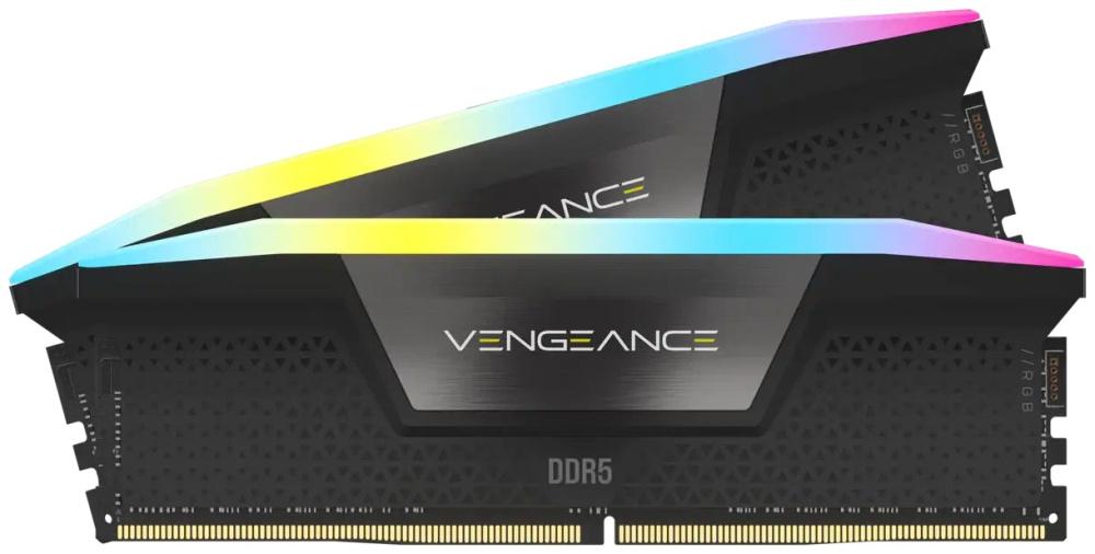 Оперативная память 32 Gb 6400 MHz Corsair VENGEANCE RGB Black XMP (CMH32GX5M2B6400C36)