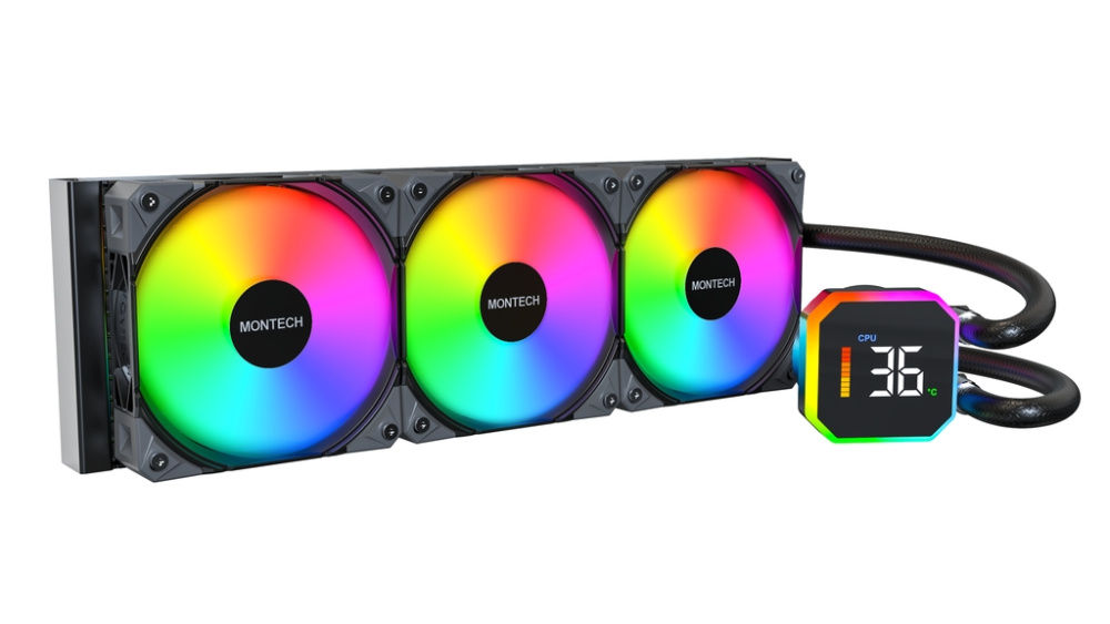 Система жидкостного охлаждения для процессора Montech HYPERFLOW DIGITAL 360 (B) Black