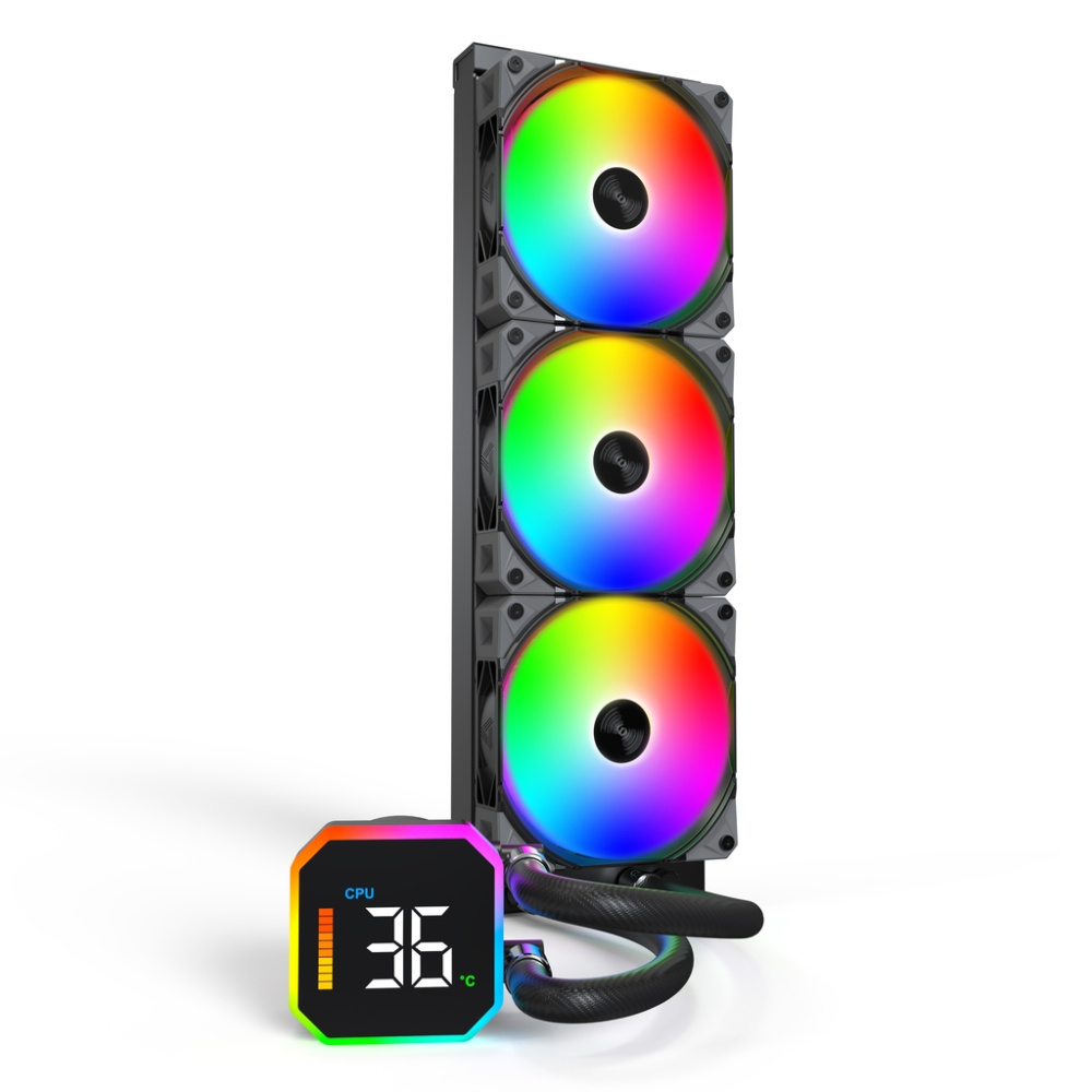 Система жидкостного охлаждения для процессора Montech HYPERFLOW DIGITAL 360 (B) Black
