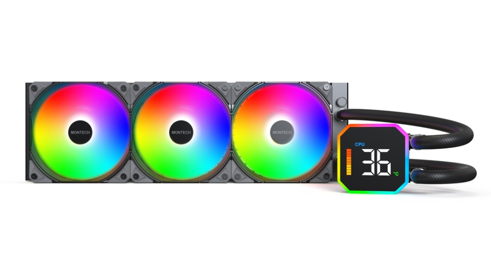 Система жидкостного охлаждения для процессора Montech HYPERFLOW DIGITAL 360 (B) Black