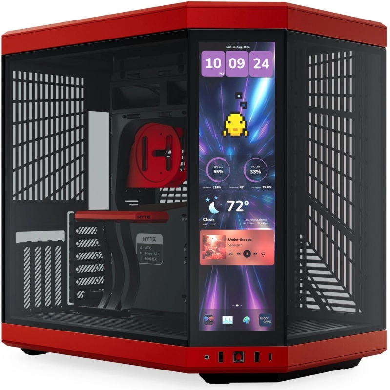 Компьютерный корпус HYTE Y70 Infinite Black/Red (CS-HYTE-Y70TTI-RB)
