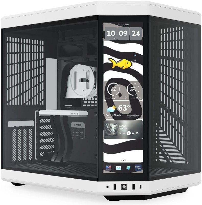 Компьютерный корпус HYTE Y70 Infinite Black/White (CS-HYTE-Y70TTI-WB)