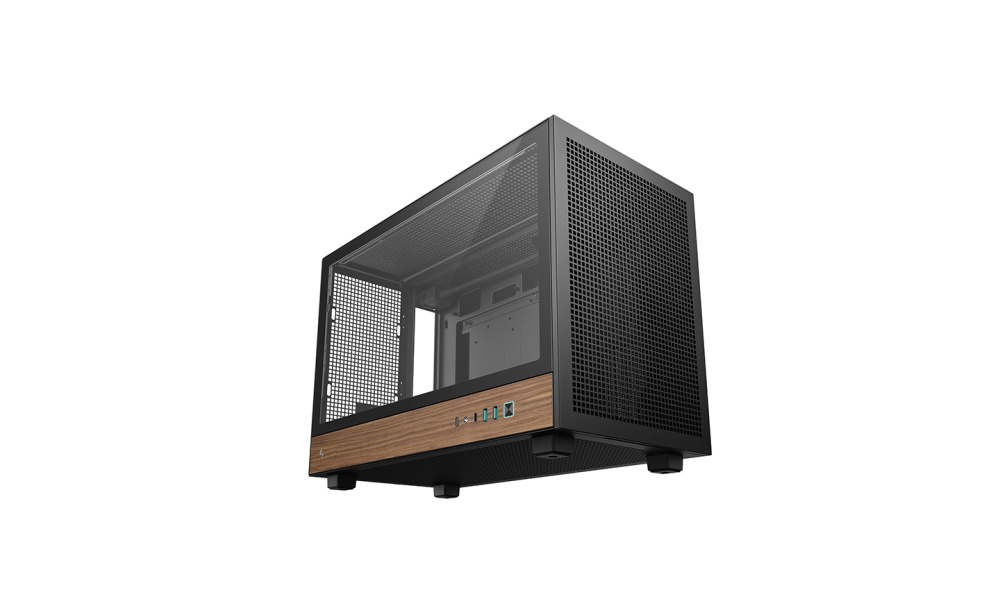 Компьютерный корпус Deepcool CH260 WOOD TG Black