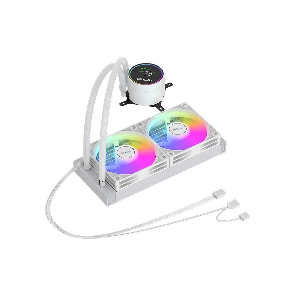 Система жидкостного охлаждения для процессора Coolleo ICE Fairy DIG 240 LITE White (DIG-240-LITE-WH)