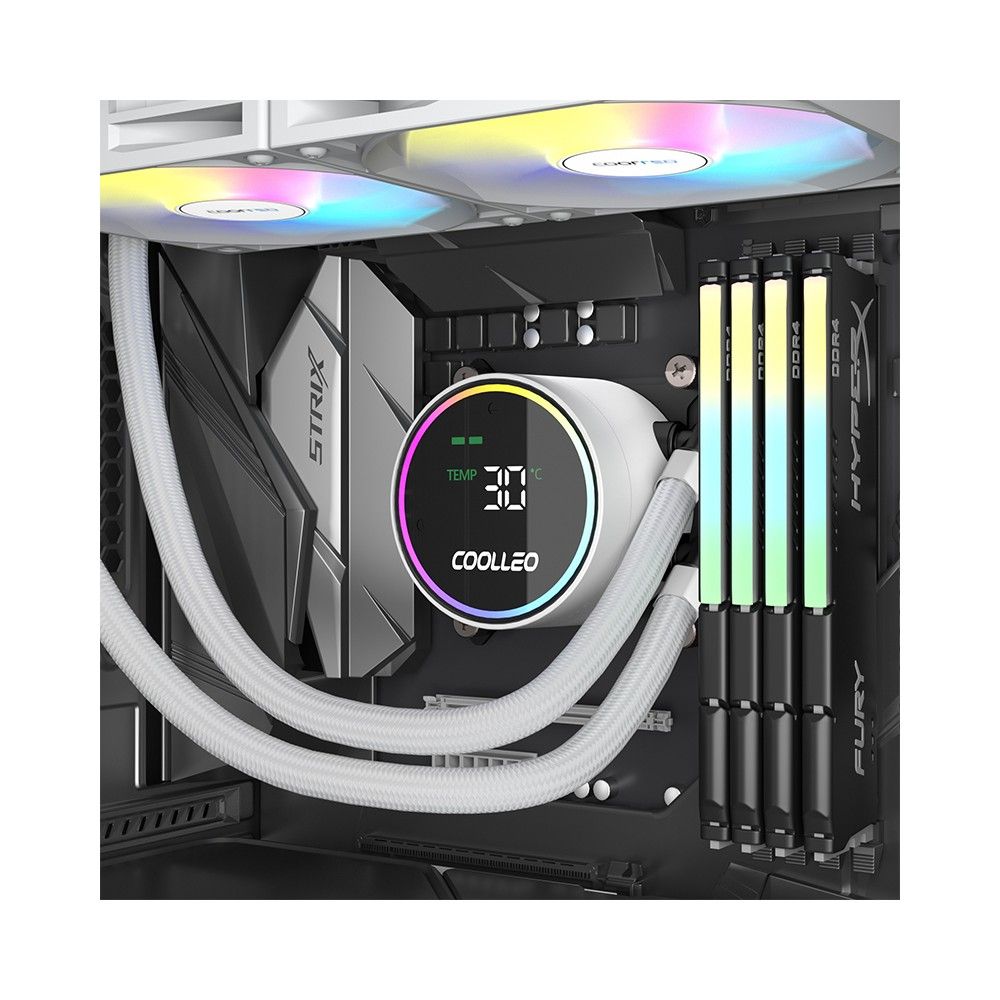 Система жидкостного охлаждения для процессора Coolleo ICE Fairy DIG 240 LITE White (DIG-240-LITE-WH)