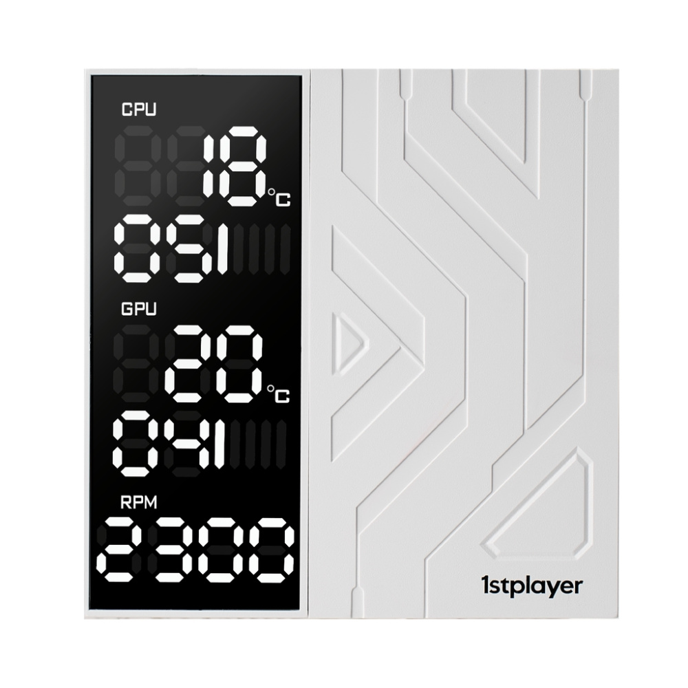 Кулер для процессора 1STPLAYER FROST BITE FB12DS-7 White (FB12DS-7-WH)