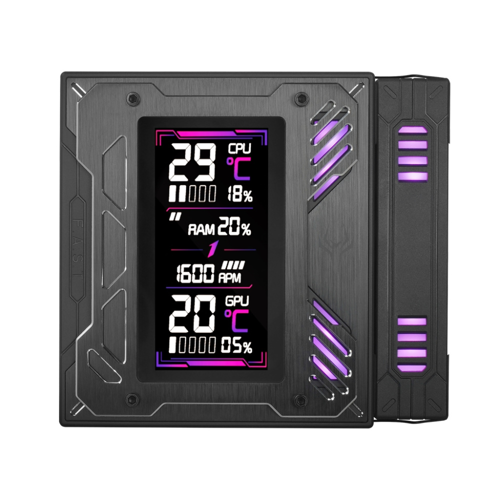 Кулер для процессора 1STPLAYER F.A.S.T. FT12DSL-6 ARGB Black (FT12DSL-6-BK)