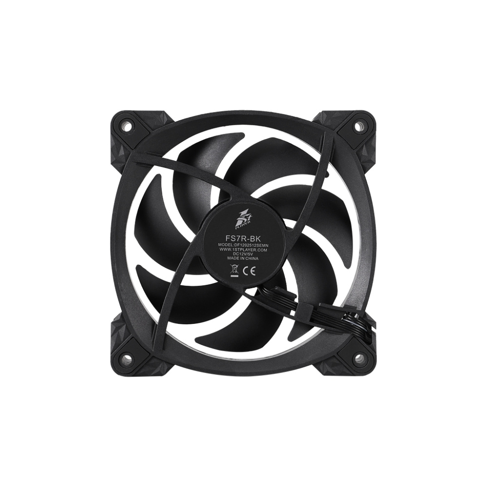 Вентилятор для корпуса 1STPLAYER FS7R Reverse ARGB Black (FS7R-BK)