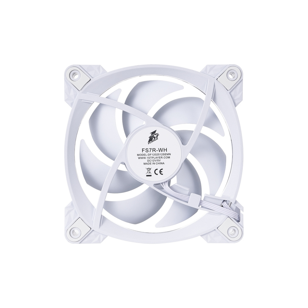 Вентилятор для корпуса 1STPLAYER FS7R Reverse ARGB White (FS7R-WH)