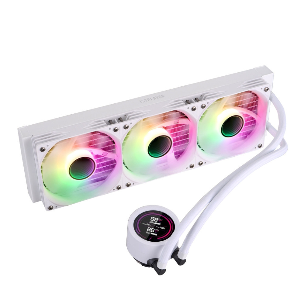 Система жидкостного охлаждения для процессора 1STPLAYER TS4 360 White (TS4-360-WH)