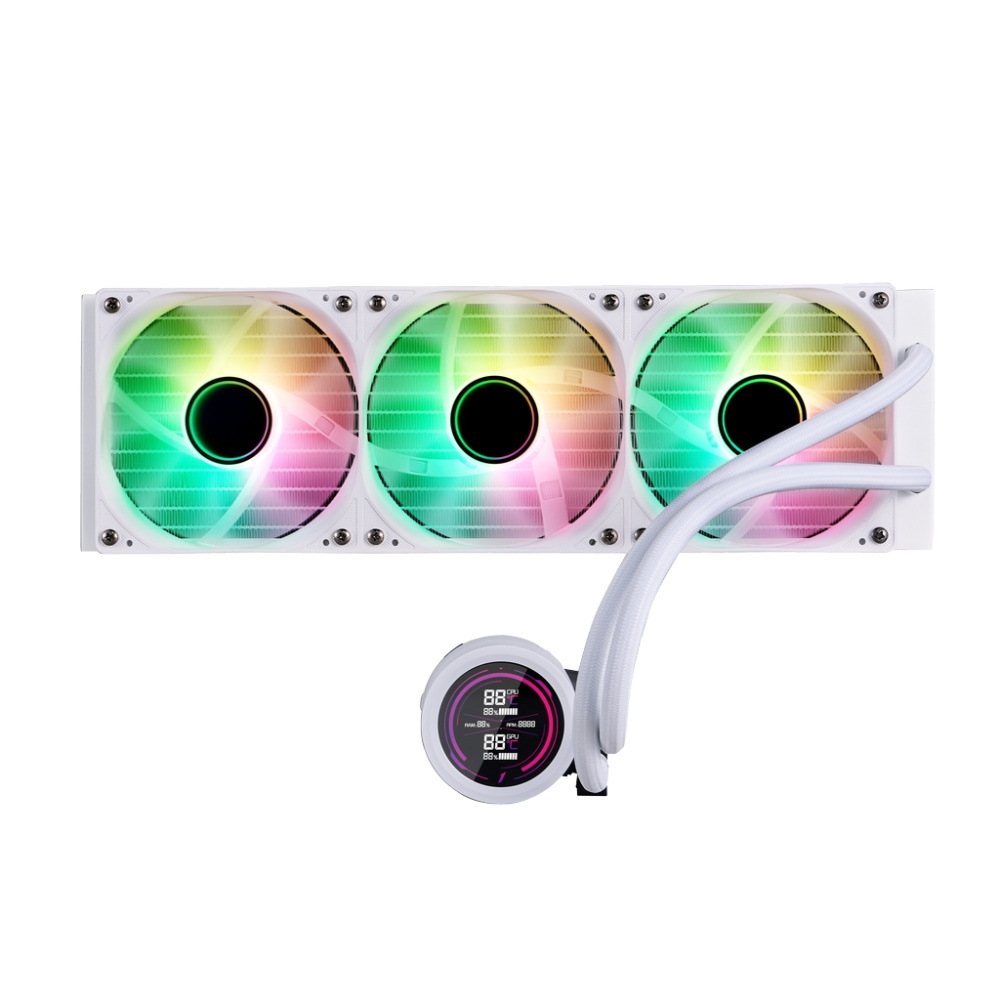 Система жидкостного охлаждения для процессора 1STPLAYER TS4 360 White (TS4-360-WH)