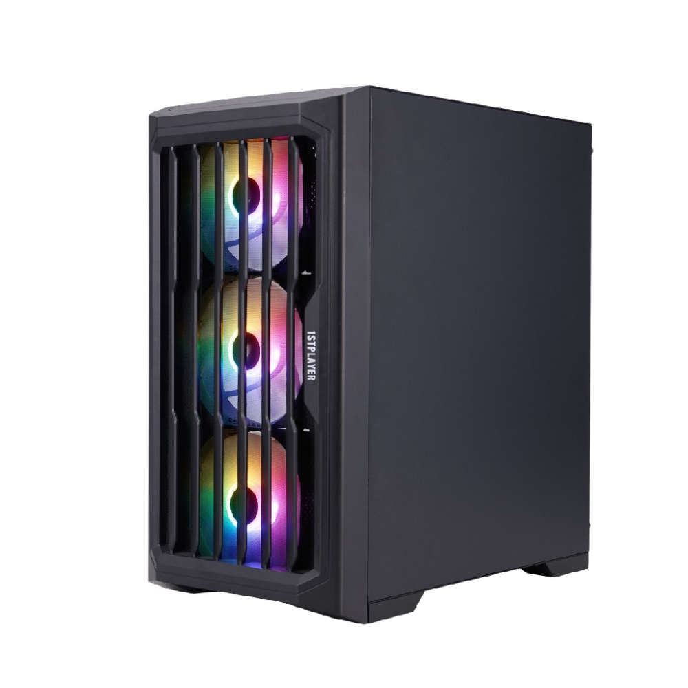Компьютерный корпус 1STPLAYER BULLET HUNTER H2 FRGB Black (H2-BK-4F1)