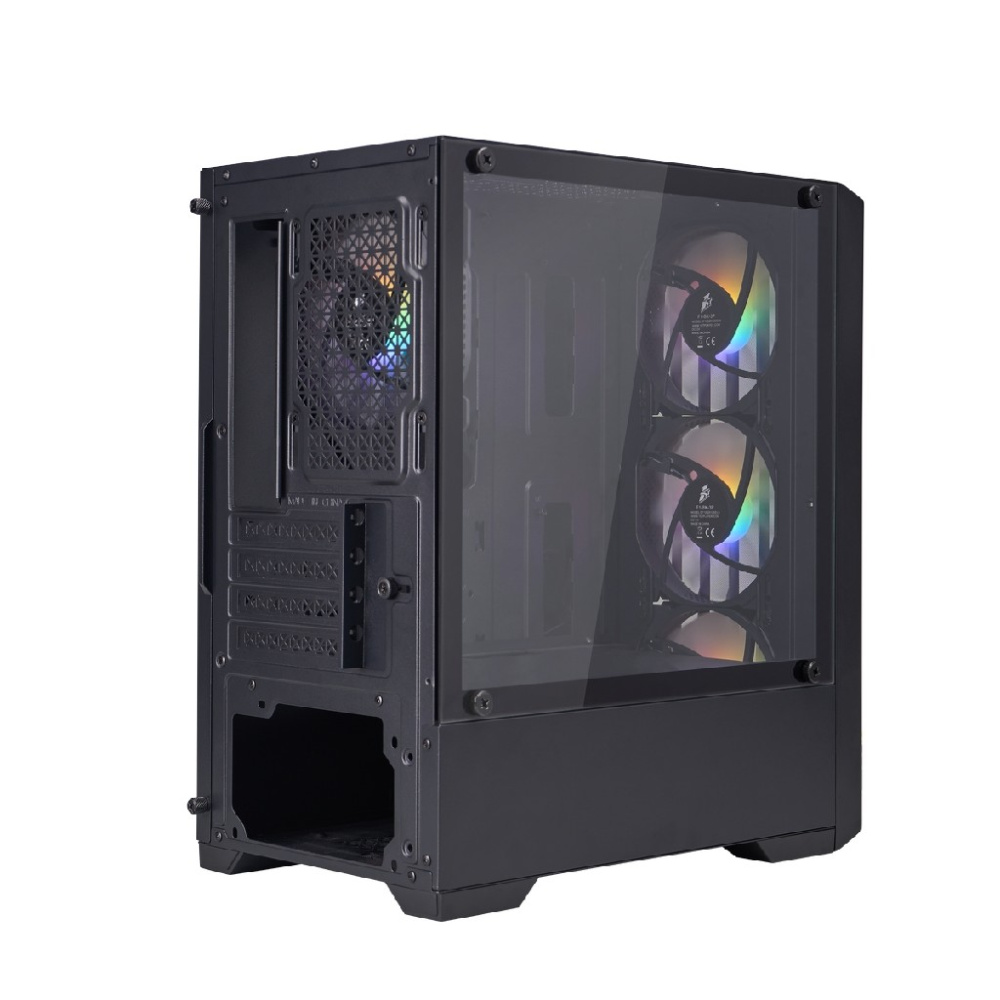 Компьютерный корпус 1STPLAYER BULLET HUNTER H2 FRGB Black (H2-BK-4F1)