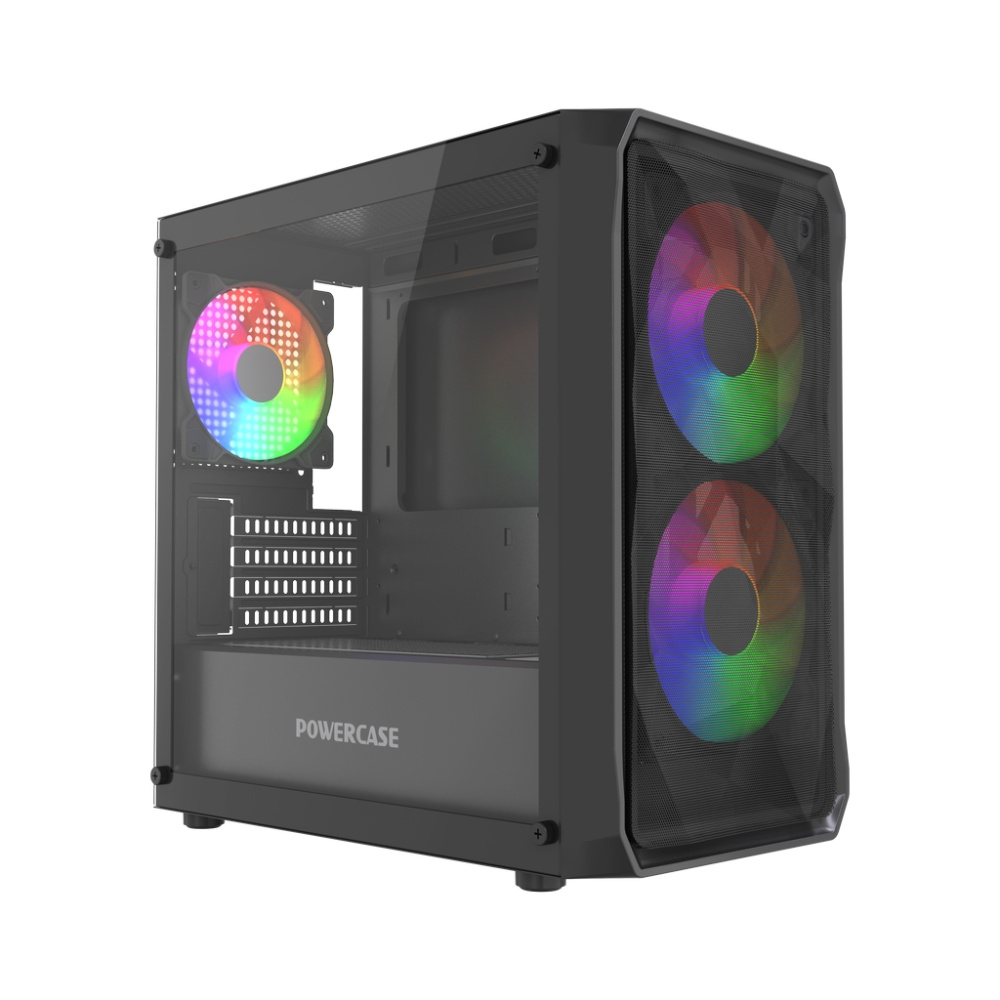Компьютерный корпус Powercase Mistral Micro A3B ARGB V2 ARGB Black (CMMAB-A3-V2)