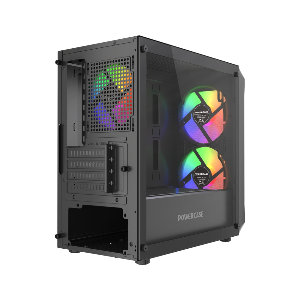 Компьютерный корпус Powercase Mistral Micro A3B ARGB V2 ARGB Black (CMMAB-A3-V2)