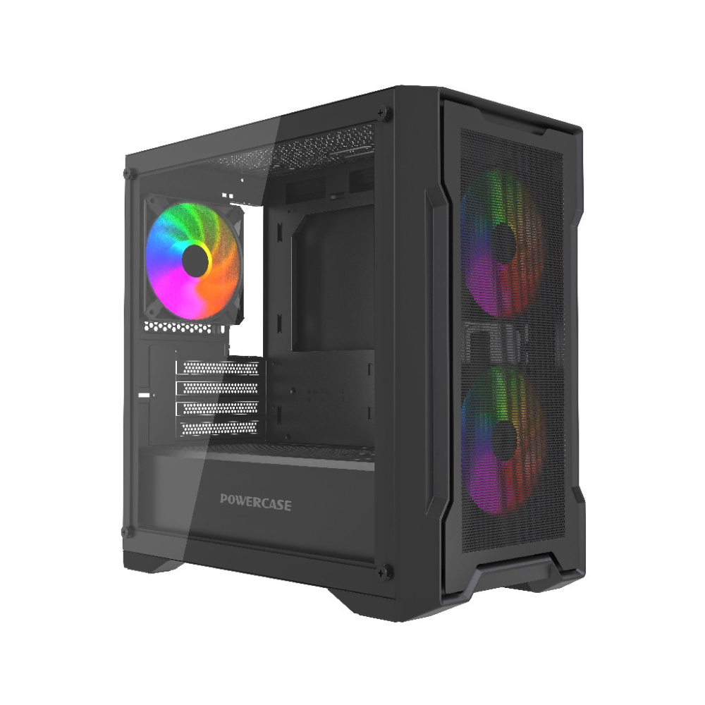 Компьютерный корпус Powercase Mistral Micro X3B ARGB Black (CMMXB-A3)