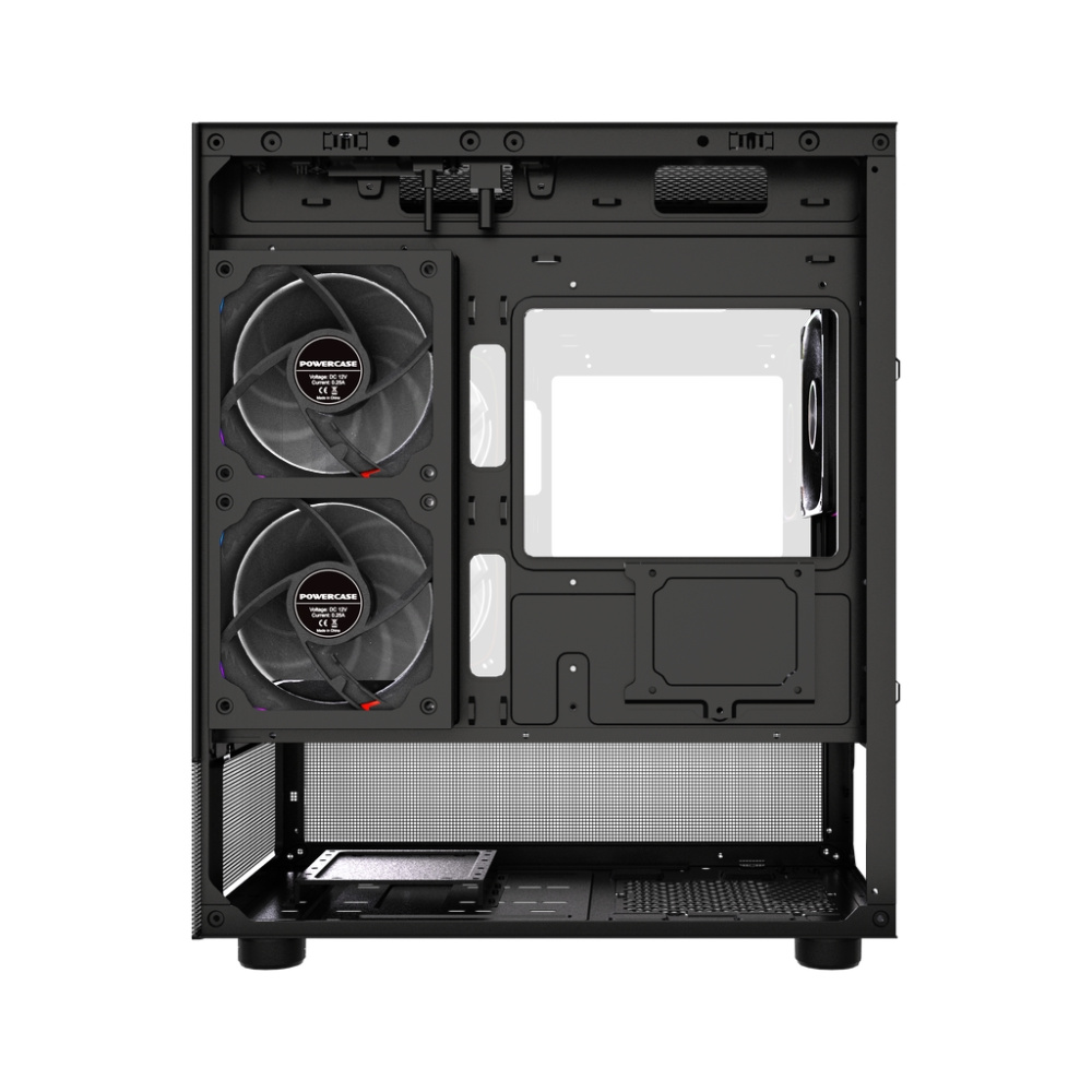 Компьютерный корпус Powercase Vision Micro M2 TG ARGB Black (CVMBM2-A3)