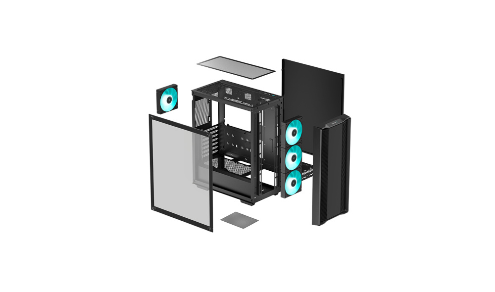Компьютерный корпус Deepcool CC560 V2 LED Black