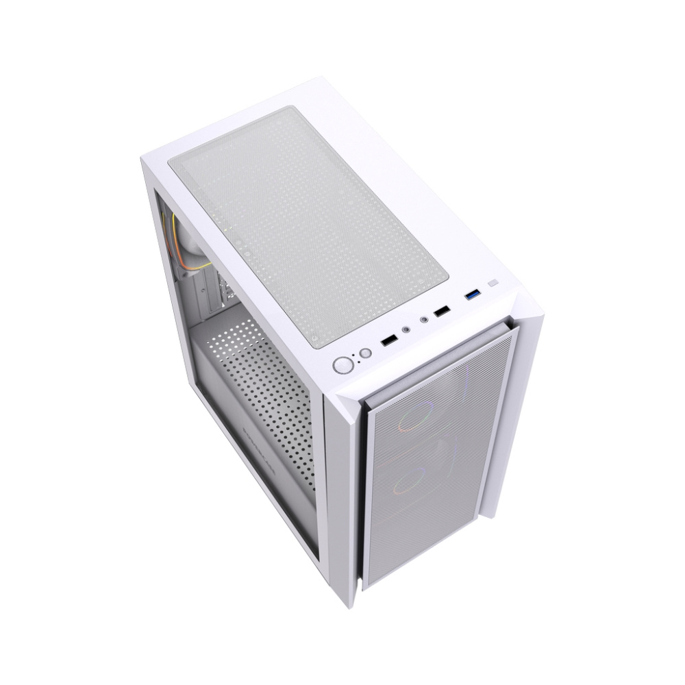 Компьютерный корпус Powercase Mistral SM03 TG ARGB White (CMMSM03W-A3)