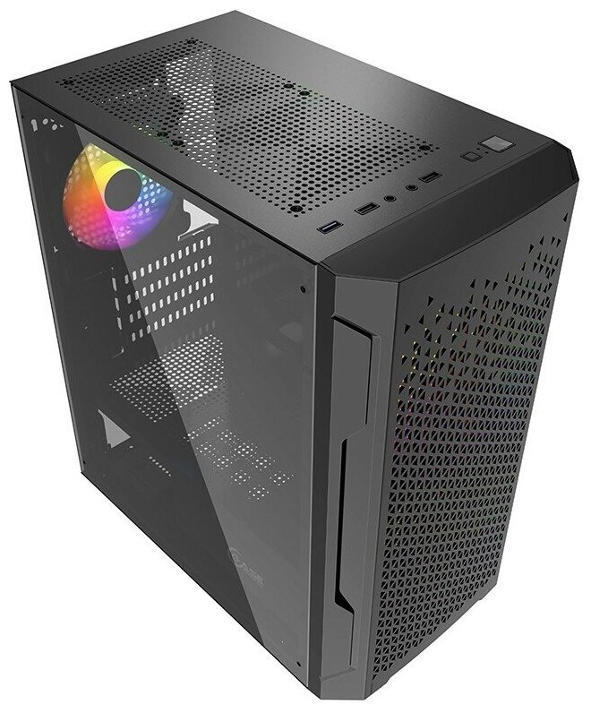 Компьютерный корпус Powercase Mistral Micro Z3B Mesh LED (CMIMZB-L3)