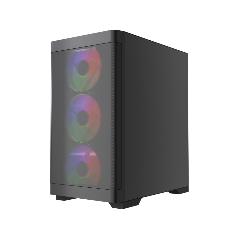 Компьютерный корпус Powercase Mistral Micro A13B FRGB Black (CMMA13B-L4)