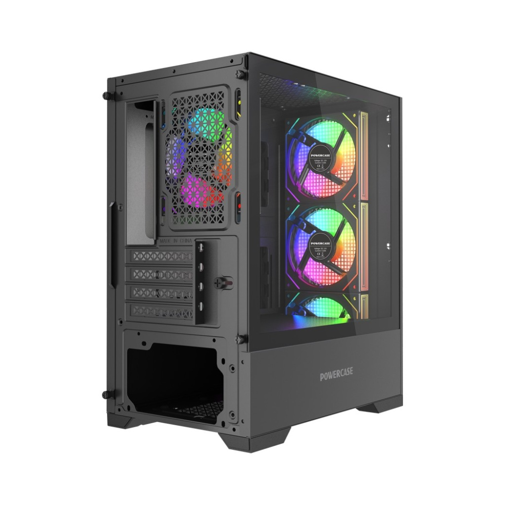 Компьютерный корпус Powercase Mistral Micro B315 ARGB Black (CMMB315-A4)