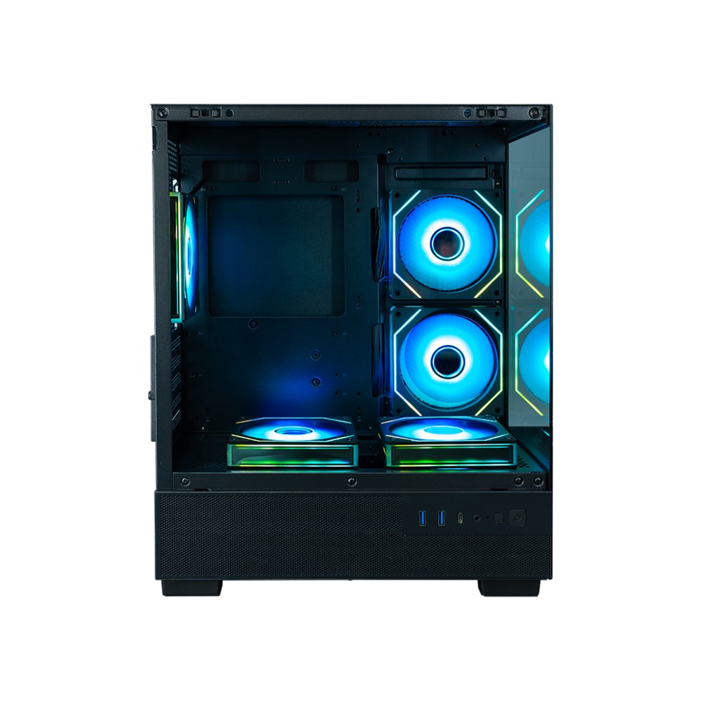 Компьютерный корпус XASTRA Q400M 5ARGB-C6-UC ARGB Black (Q400M-5FM12A-C6-UC)