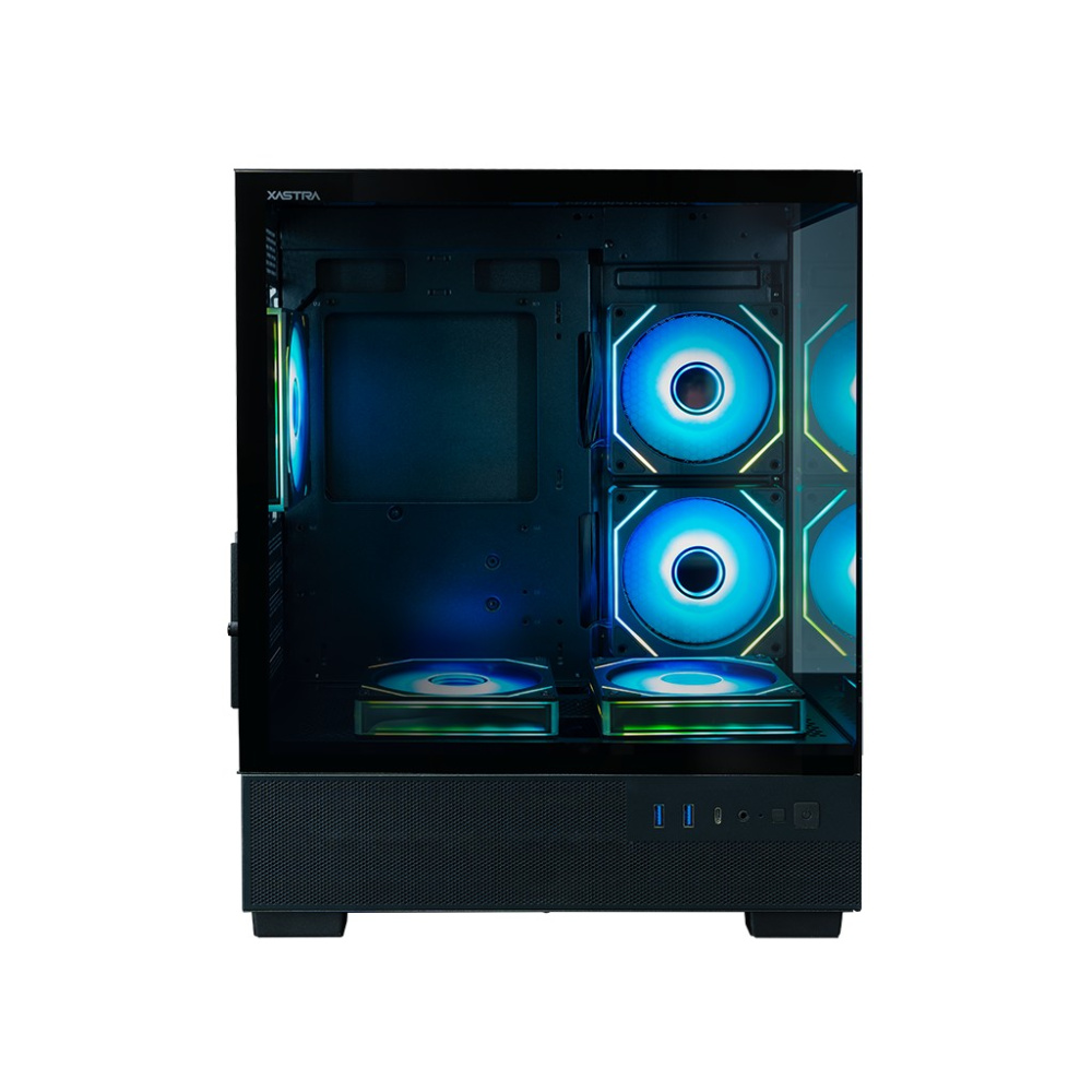 Компьютерный корпус XASTRA Q400M 5ARGB-C6-UC ARGB Black (Q400M-5FM12A-C6-UC)