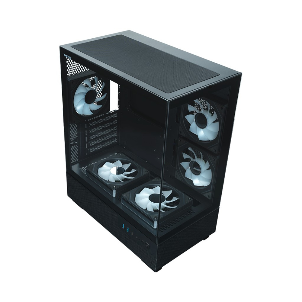 Компьютерный корпус XASTRA Q400M 5ARGB-C6-UC ARGB Black (Q400M-5FM12A-C6-UC)