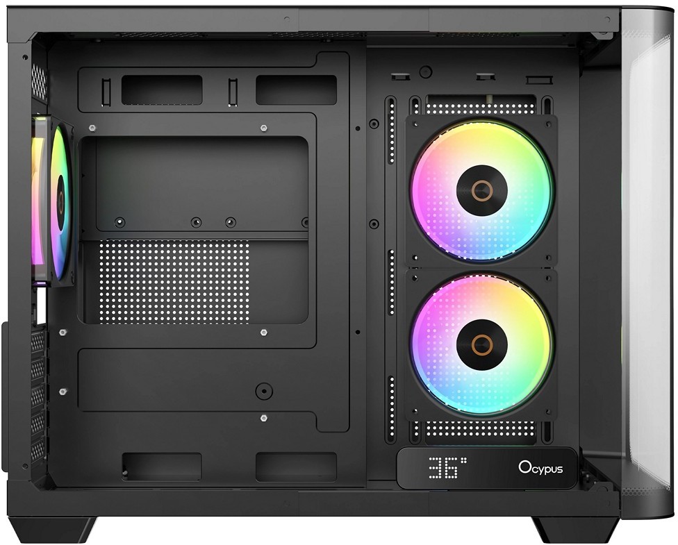Компьютерный корпус Ocypus Iota C50 BK Curve Glass ARGB Digital TG Black (Iota-C50-BKD300CD-GL)