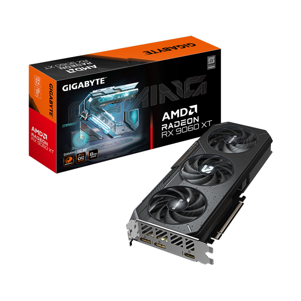Видеокарта Gigabyte (GV-R9060XTGAMING OC-8GD) Radeon RX 9060 XT 8GB GAMING OC