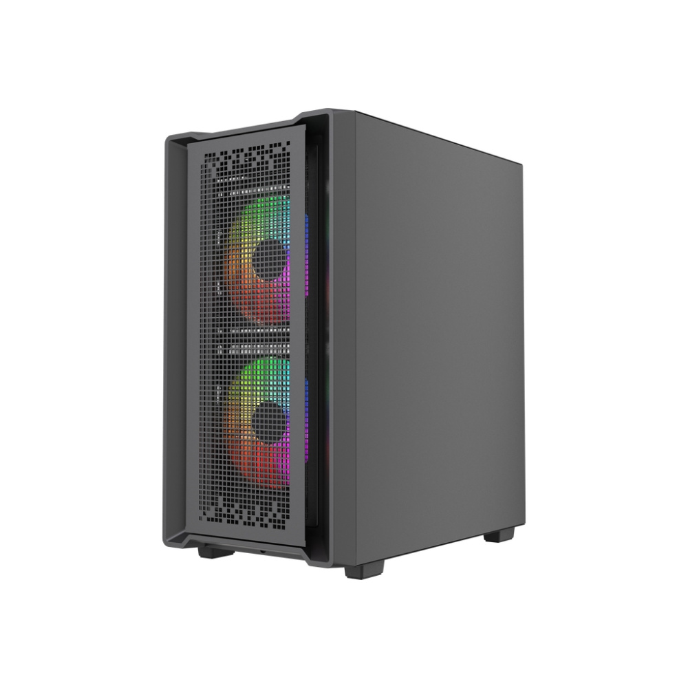 Компьютерный корпус Powercase Mistral SM04 TG ARGB Black (CMMSM04B-A3)