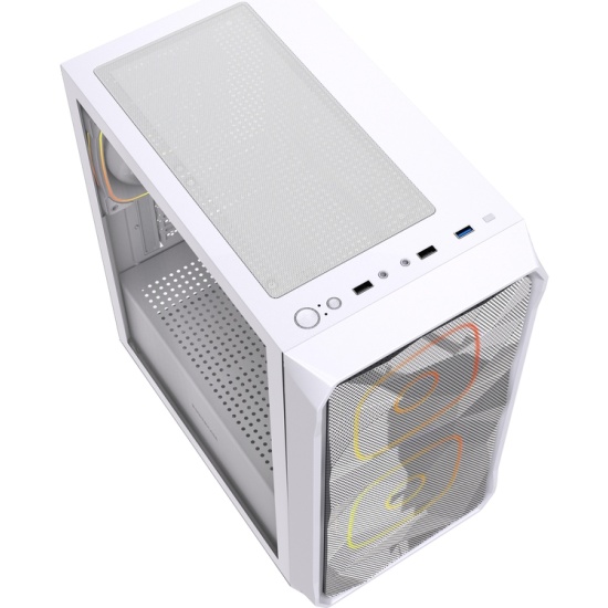 Компьютерный корпус Powercase Mistral SM06 TG ARGB White (CMMSM06W-A3)