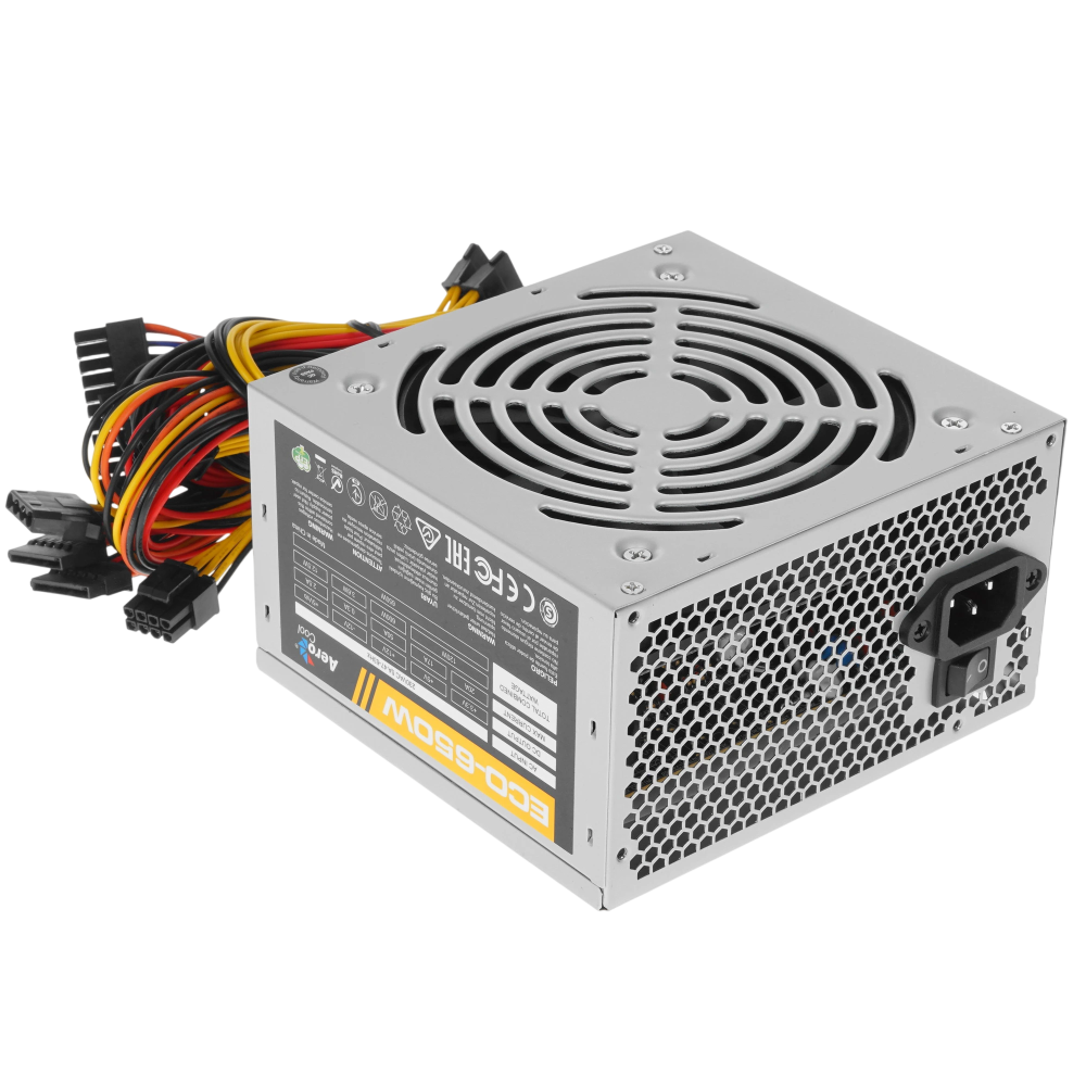 Блок питания Aerocool 650W ECO 650 Gray