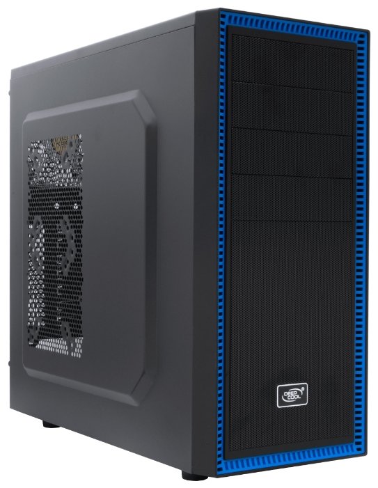 Компьютерный корпус Deepcool TESSERACT BF Black Black-Blue (DP-CCATX-TSRBFBK)